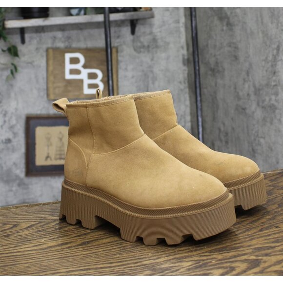 Universal Thread Womens Rowland Winter Boots 88912207 Tan Brown 6M - Picture 1 of 9